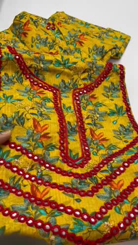 Rs 5600 Khaddar hand made mirror work Emb 2pc
