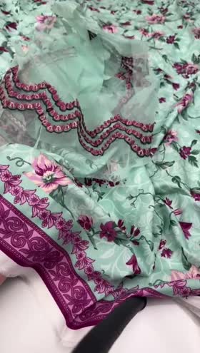 Rs 4500 Sapphire Print Linen 3pc