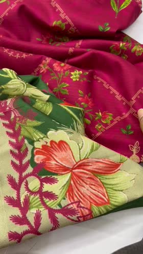 Rs 4650 Nureh Signature prints linen Doria printed 3pc new launch ( SP175]