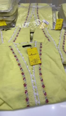 Rs 6200 Aneelas stitched Emb shirt Emb trouser 2 p [ready to dispatch] ~ [CH 22] [L 35] LARGE