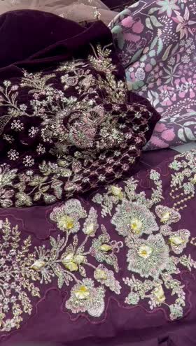 Rs 14500 Nureh Maya velvet luxury new launch  ( Nw 110)