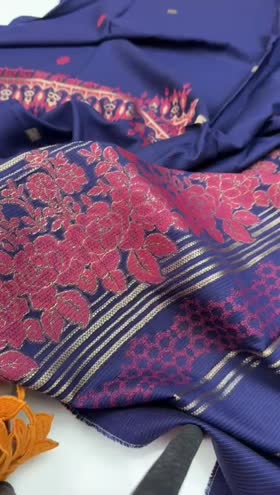 Rs 4100 Saya Jacquard Shirt Duppata Viscose Trouser 3pc [Retail 5000]