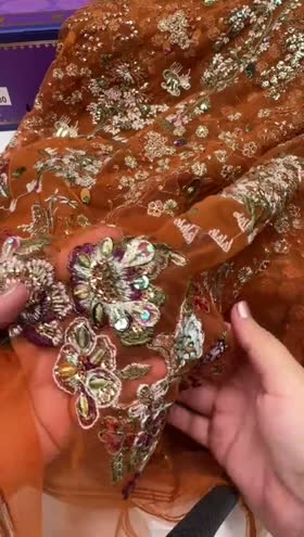 Rs 25000 Nureh Jhoomro Luxury Formals Emb Organza raw silk 3pc [NL-80]