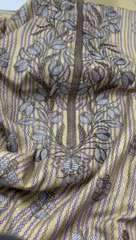 Rs 4795 Sleeqa Dhanak winter Emb 3pc wool shawl ( D 4