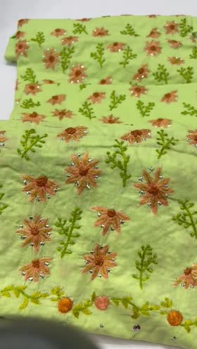 Rs 6500 lawn hand made mukesh Emb shirt