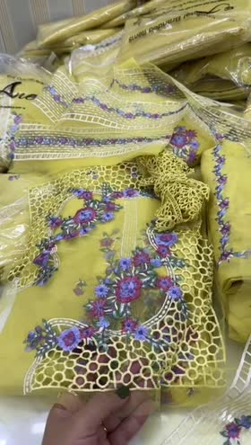 Rs 6500 Aneelas winter Karandi UNstitched Emb shirt trouser Dispatch date 16th January ]