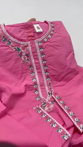 Rs 2700 kids cotton stitched Emb 2pc  ~[ 5-6 years]