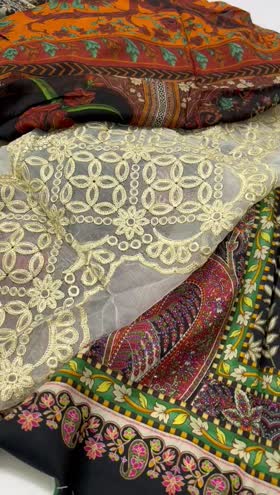 Rs 4500 Maria b Emb 3 pc