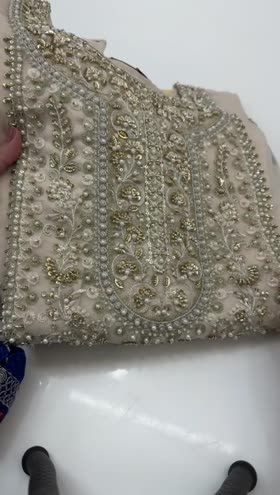 Rs 17500 Aneelas Ada work stitched shirt , inner and trouser  [Dispatch time 2 months] ~ [Chest 22] [Length 45] LARGE