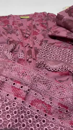 Rs 6000 Sahiba Stitched Emb 3pc ~ [Chest 20] [Length 45] MEDIUM