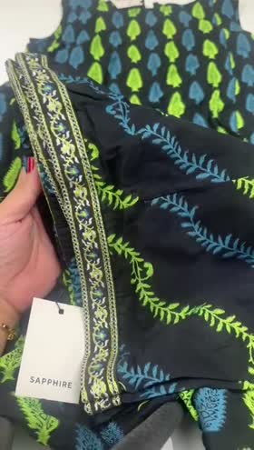 Rs 5500 Sapphire Shirt Trouser ~ SMALL