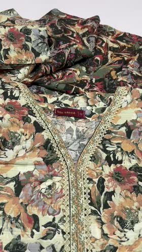 Rs 3800 Bin saeed stitched khaddar 3pc ~ SMALL