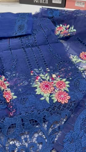 Rs 4000 Aneela’s organza Emb shirt