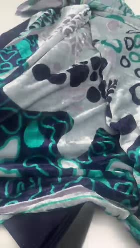 Rs 5400 Kumail by Riaz Arts Wool 3pc with Velvet Cutwork Shawl [D-02]