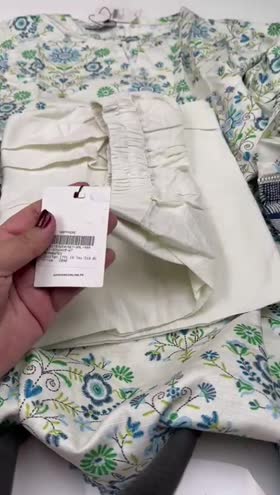 Rs 3650 Sapphire Stitched Shirt Trouser ~ SMALL