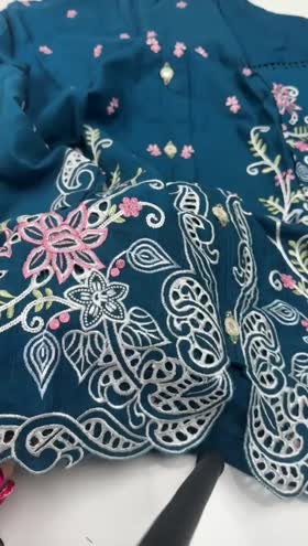 Rs 4950 Sahiba Khadar Emb Shirt Trouser ~ [Chest 19] [Length 35] SMALL