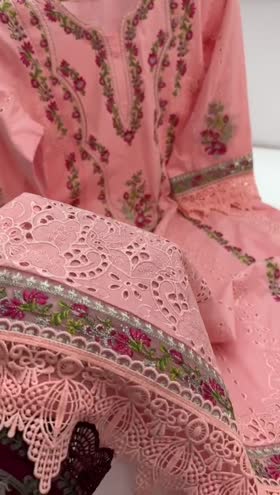 Rs 8500 Aneelas lawn stitched shirt trouser. [ Dispatch date 30 May] ~ [Chest 22] [Length 48] LARGE