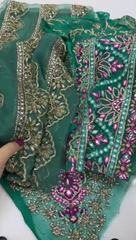 Rs 11500 Noor by Sadia Asad wedding 3 p Retail 22500 [D 4]