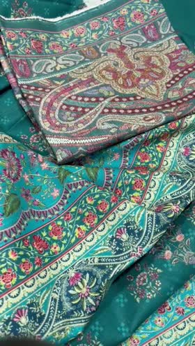 Rs 3350 Mausummery Khaddar printed 3pc [ Clover ]