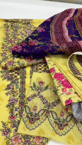 Rs 12900 Hussain Rehar Lawn Emb 3pc [OPAL]