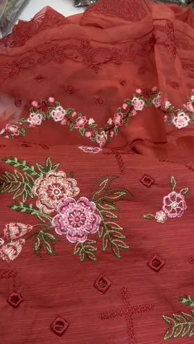 Rs 6650 Parishay Khaddar Emb 3pc warm Emb shawl new launch ( DU 10)