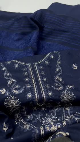 Rs 5500 Mehak peech lether Emb 3 pc