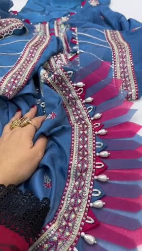 Rs 8950 Aneelas raw silk stitched shirt trouser. Without Duppata. Expected dispatch date 24th March [CH19  L49]SMALL