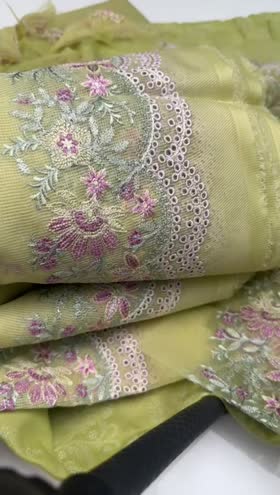 Rs 5500 Cross Stitch Lawn Emb 3pc [Jasmine Green] [50% off]