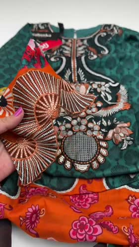 Rs 3950 Rabazka Lawn Stitched Emb 3pc [Retail 7490] ~ [Chest 19] [Length 45] SMALL