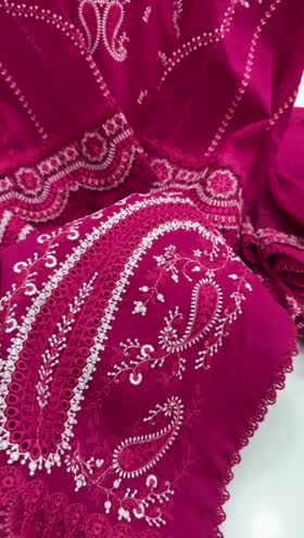 Rs 15500 Aneelas Stitched Luxury Lawn Emb Shirt Emb Trouser Emb Duppata 3pc [LUX-06] [Dispatch Date 20th June] ~ [Chest 23] [Length 48] XLARGE (Shoot Length)