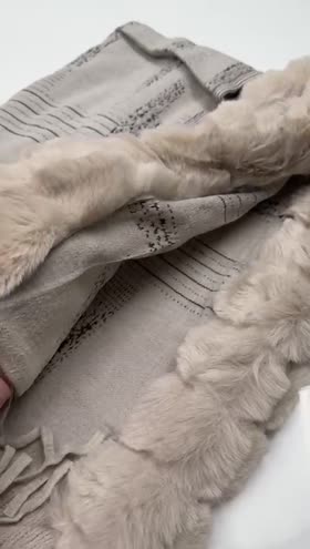 Rs 2900 Imported Fur Cape Shawl