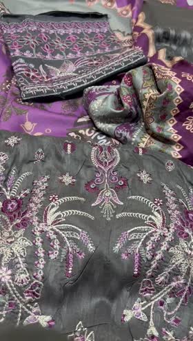 Rs 4950 Ramsha viscose Emb 3pc shawl