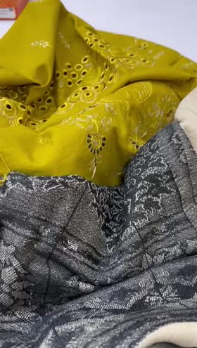 Rs 3950 Winter Emb 3pc warm jacquard shawl
