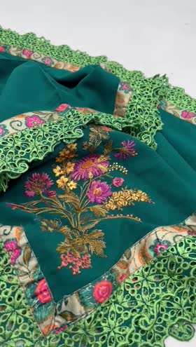 Rs 4000 Aneela’s karandi Emb shawl ready to wear