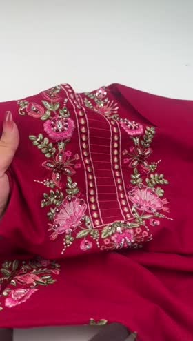 Rs 5950 Sahiba Stitched Emb 3pc ~ [Chest 20] [Length 45] MEDIUM