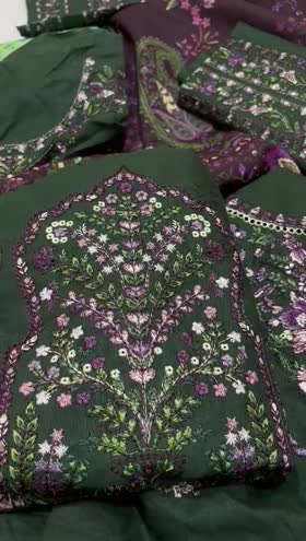 Rs 13900 Hussain Rehar Khaddar Emb 3pc new launch (GULABASI