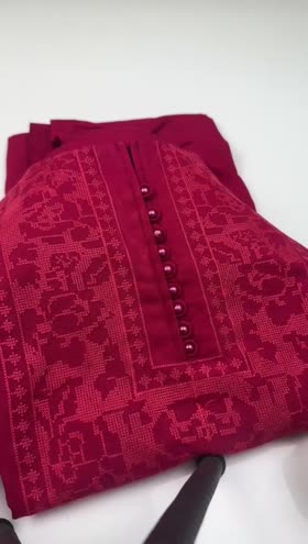 Rs 4500 Sahiba Winter Dhanak Emb Shirt Trouser ~ [Chest 20] [Length 36] MEDIUM