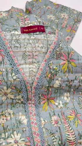Rs 3000 Bin saeed Khaddar stitched 2pc   ~ XLARGE