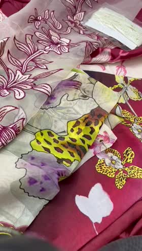 Rs 4800 hemline by Mushq lawn Emb 3 piece. Outlet stock