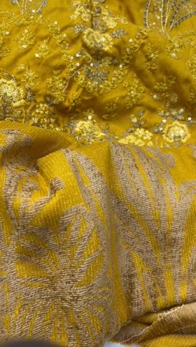 Rs 6950 Dastan peech leather Emb 3pc warm jacquard  shawl ( DS2)