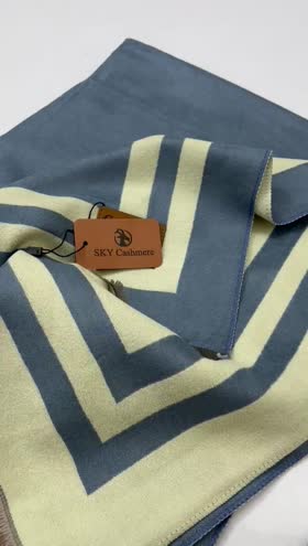 Rs 2200 Sky cashmere warm 2 tone scarf