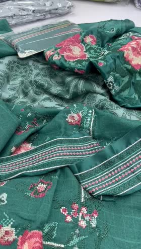 Rs 9500 mushq karandi Emb 3pc warm jacquard shawl