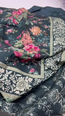 Rs 3300 Mausummery Linen Doria printed 3pc retail 5495
