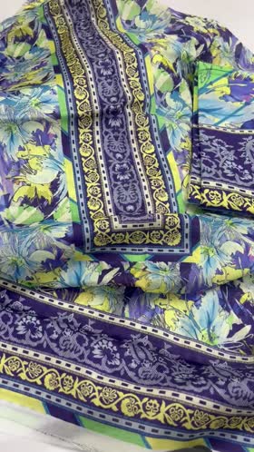 Rs 3250 Fragrant lawn printed 3pc New launch ( D4]