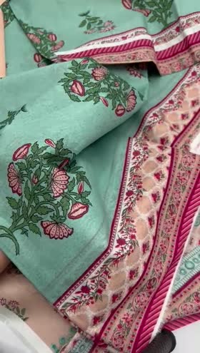 Rs 3100 Mausummery lawn printed 3pc voil lawn duppata