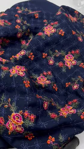 Rs 3200 Bareeze style karandi Emb 2pc