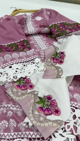 Rs 6950 Aneelas stitched lawn shirt trouser. Dispatch month June ~ [CH 19] [L 42] SMALL