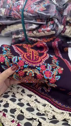 Rs 13500 Aneelas winter Karandi Emb stitched shirt trouser Emb Karandi Emb shawl 3pc Dispatch date 25th December] ~ [Chest 24] [Length 48] XXLARGE