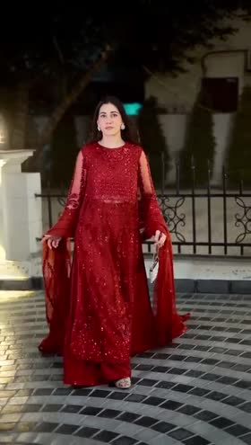 Rs 37000 Aneelas Stitched Bridal/ Wedding Ada work 3pc [BR-04] [Dispatch Time 3 Months] ~ [Chest 24] [Length 55] XXLARGE