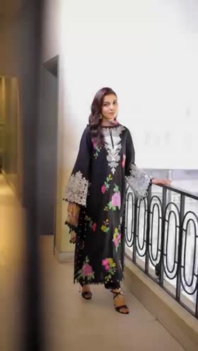Rs 9950 Aneelas UNstitched Emb Lawn Chiffon Duppata 3pc [LUX-05] [Dispatch Time 1 Month]